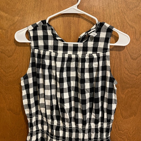 A NEW DAY black & white checked high neck midi dress with ruffle accent - Picture 2 of 7
